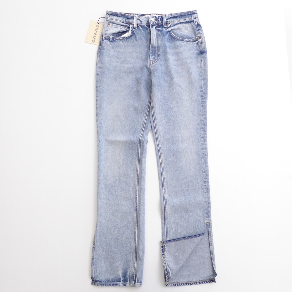 GRLFRND Women Jeans Blue The Harlow High Rise Boot With Slit 28